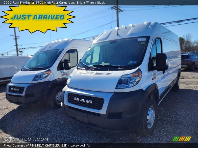 Bright White / Black 2021 Ram ProMaster 2500 High Roof Cargo Van