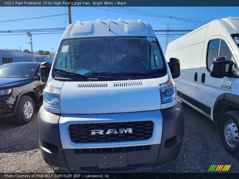 Bright White / Black 2021 Ram ProMaster 2500 High Roof Cargo Van
