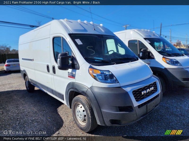 Bright White / Black 2021 Ram ProMaster 2500 High Roof Cargo Van