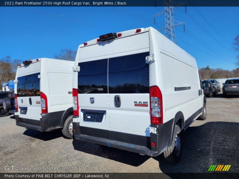 Bright White / Black 2021 Ram ProMaster 2500 High Roof Cargo Van