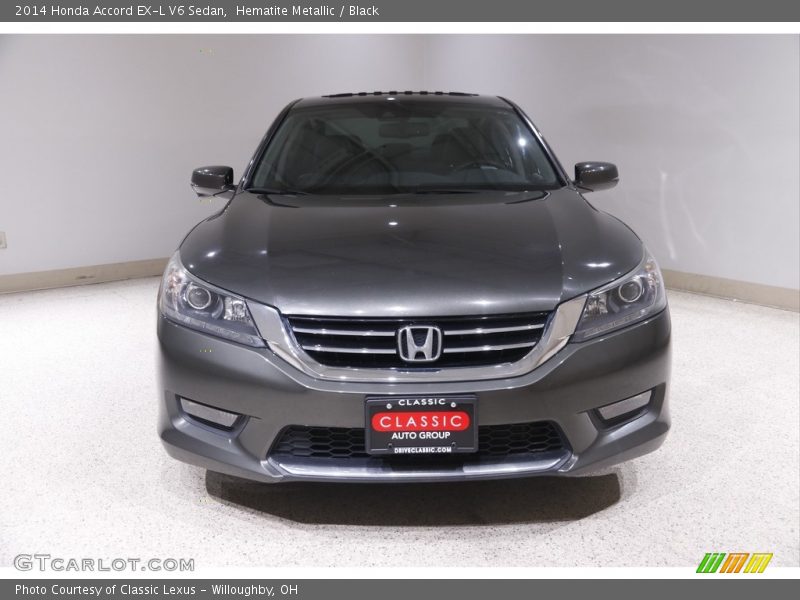 Hematite Metallic / Black 2014 Honda Accord EX-L V6 Sedan