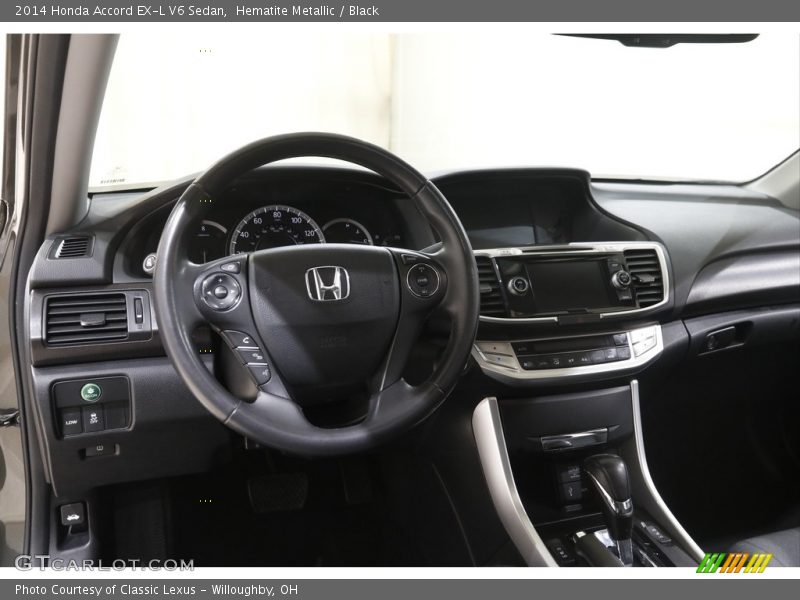 Hematite Metallic / Black 2014 Honda Accord EX-L V6 Sedan