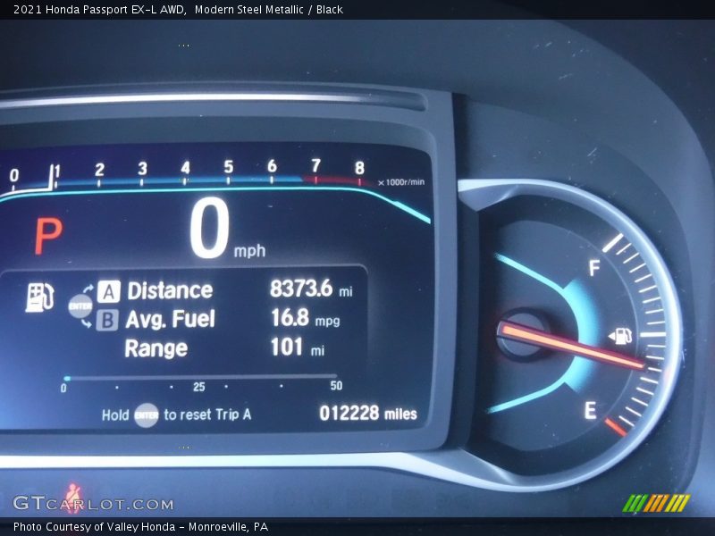 Modern Steel Metallic / Black 2021 Honda Passport EX-L AWD