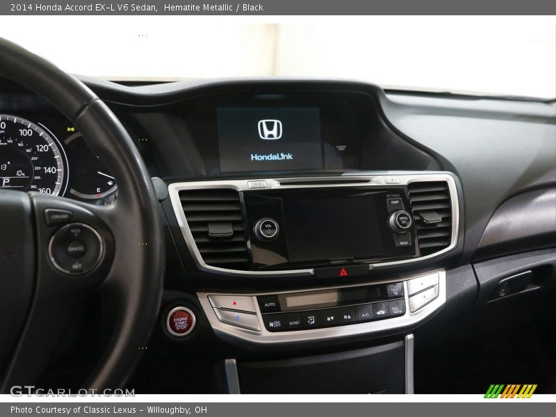 Hematite Metallic / Black 2014 Honda Accord EX-L V6 Sedan