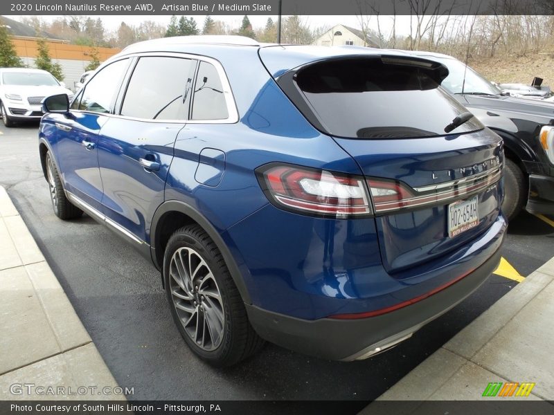 Artisan Blue / Medium Slate 2020 Lincoln Nautilus Reserve AWD