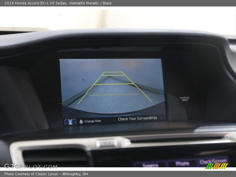 Hematite Metallic / Black 2014 Honda Accord EX-L V6 Sedan