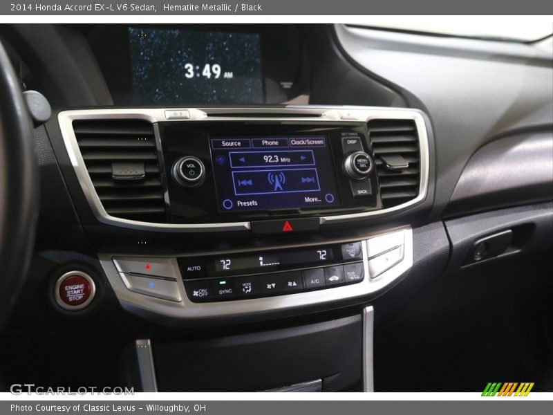 Hematite Metallic / Black 2014 Honda Accord EX-L V6 Sedan