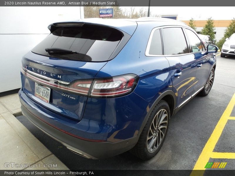 Artisan Blue / Medium Slate 2020 Lincoln Nautilus Reserve AWD
