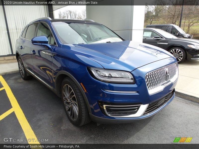 Artisan Blue / Medium Slate 2020 Lincoln Nautilus Reserve AWD