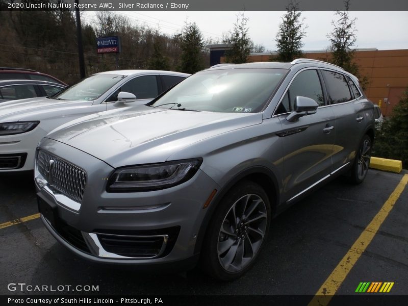 Silver Radiance / Ebony 2020 Lincoln Nautilus Reserve AWD