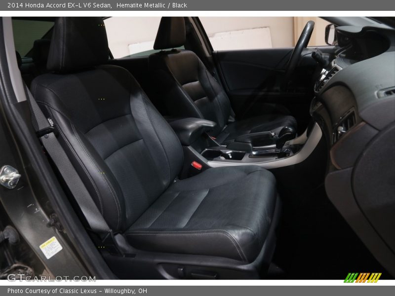 Hematite Metallic / Black 2014 Honda Accord EX-L V6 Sedan