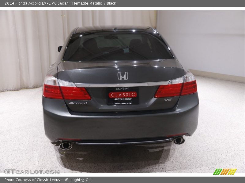 Hematite Metallic / Black 2014 Honda Accord EX-L V6 Sedan