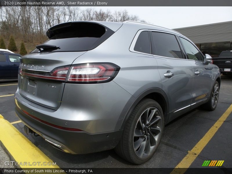 Silver Radiance / Ebony 2020 Lincoln Nautilus Reserve AWD