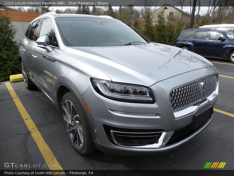 Silver Radiance / Ebony 2020 Lincoln Nautilus Reserve AWD