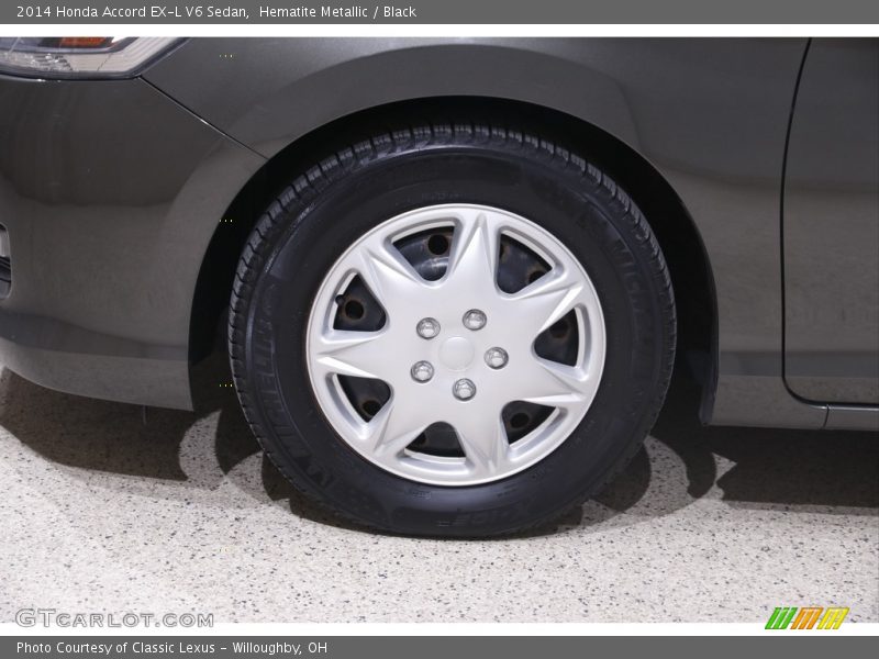 Hematite Metallic / Black 2014 Honda Accord EX-L V6 Sedan