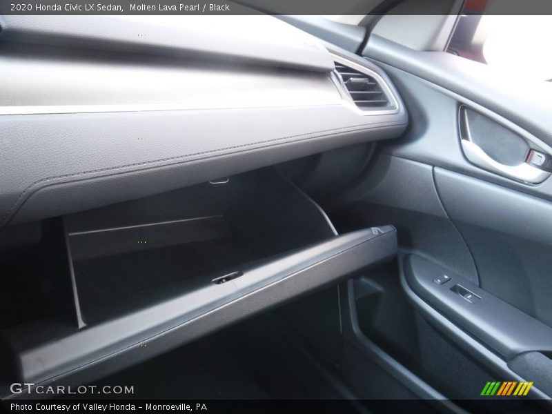 Molten Lava Pearl / Black 2020 Honda Civic LX Sedan