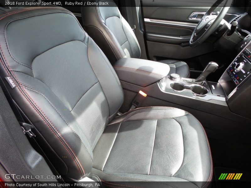Ruby Red / Ebony Black 2018 Ford Explorer Sport 4WD