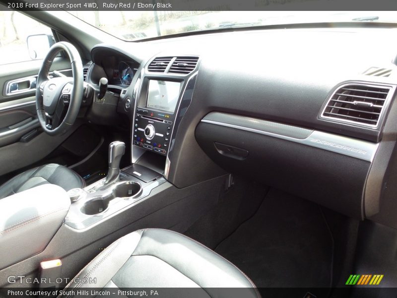 Ruby Red / Ebony Black 2018 Ford Explorer Sport 4WD