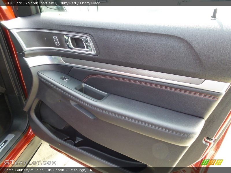 Ruby Red / Ebony Black 2018 Ford Explorer Sport 4WD