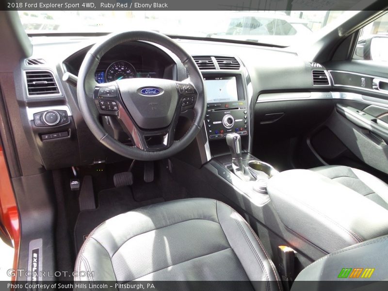 Ruby Red / Ebony Black 2018 Ford Explorer Sport 4WD