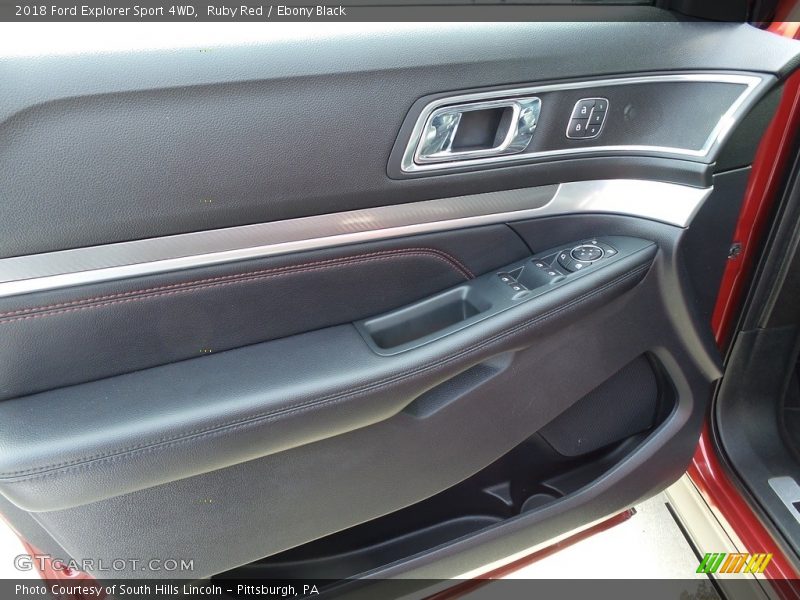 Ruby Red / Ebony Black 2018 Ford Explorer Sport 4WD