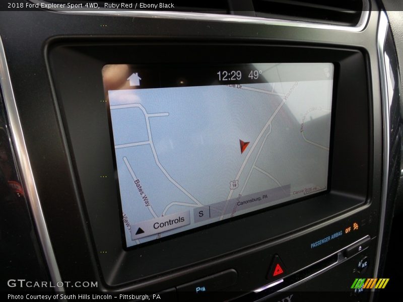 Ruby Red / Ebony Black 2018 Ford Explorer Sport 4WD