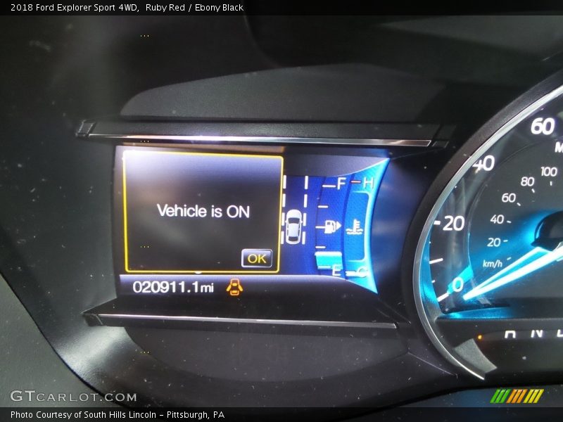 Ruby Red / Ebony Black 2018 Ford Explorer Sport 4WD