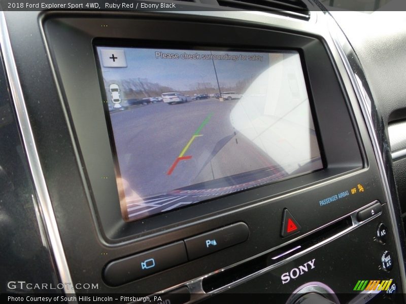 Ruby Red / Ebony Black 2018 Ford Explorer Sport 4WD