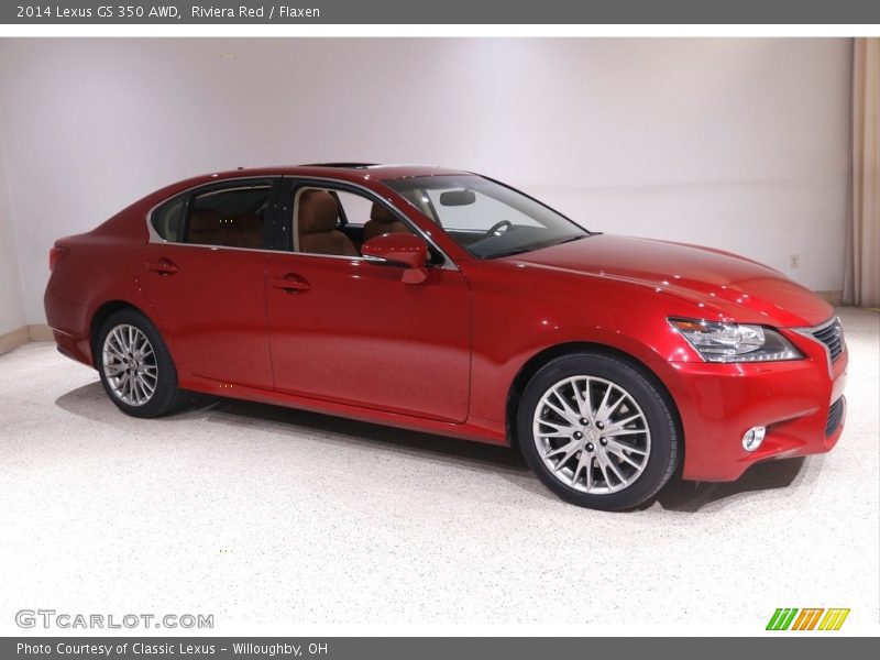 Riviera Red / Flaxen 2014 Lexus GS 350 AWD
