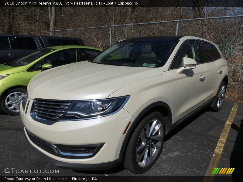 Ivory Pearl Metallic Tri-Coat / Cappuccino 2018 Lincoln MKX Reserve AWD