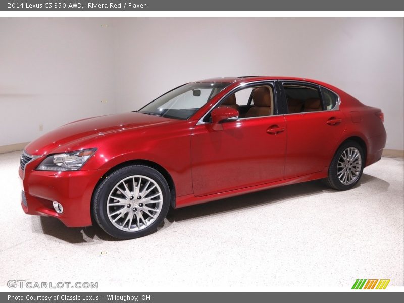 Riviera Red / Flaxen 2014 Lexus GS 350 AWD