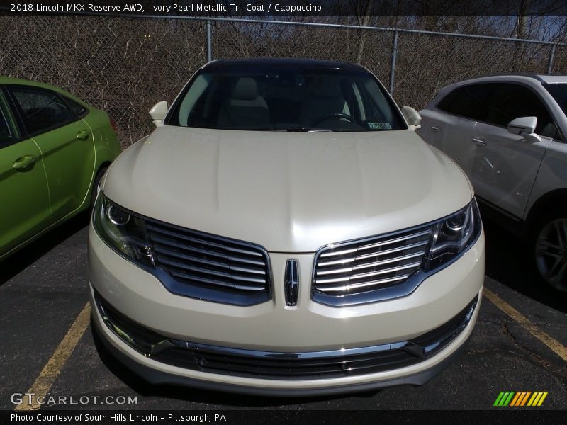 Ivory Pearl Metallic Tri-Coat / Cappuccino 2018 Lincoln MKX Reserve AWD