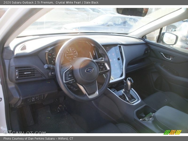Crystal White Pearl / Slate Black 2020 Subaru Outback 2.5i Premium