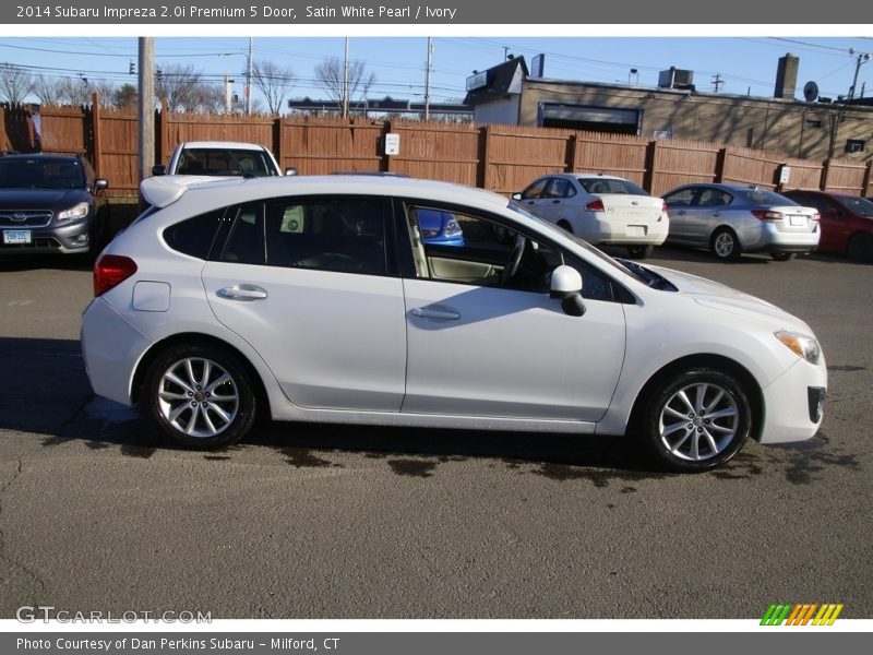 Satin White Pearl / Ivory 2014 Subaru Impreza 2.0i Premium 5 Door