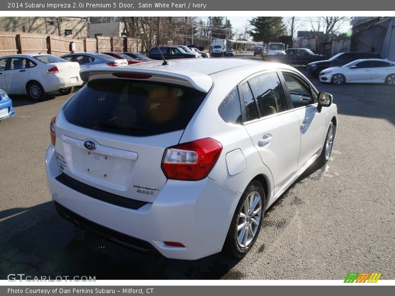 Satin White Pearl / Ivory 2014 Subaru Impreza 2.0i Premium 5 Door