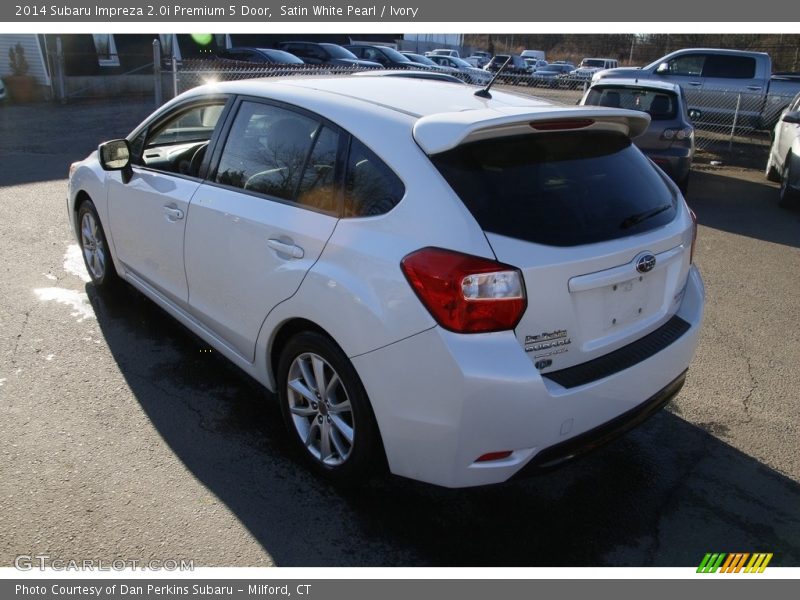 Satin White Pearl / Ivory 2014 Subaru Impreza 2.0i Premium 5 Door