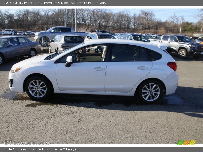 Satin White Pearl / Ivory 2014 Subaru Impreza 2.0i Premium 5 Door