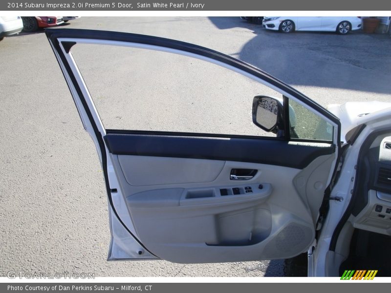 Satin White Pearl / Ivory 2014 Subaru Impreza 2.0i Premium 5 Door