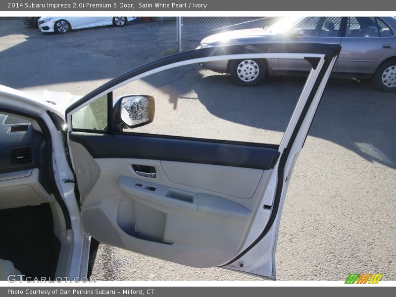 Satin White Pearl / Ivory 2014 Subaru Impreza 2.0i Premium 5 Door