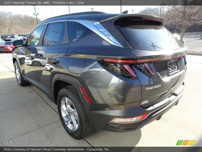 Portofino Gray / Gray 2023 Hyundai Tucson SEL AWD