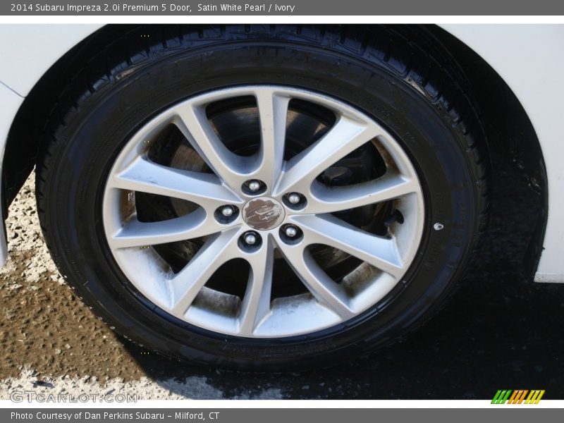 Satin White Pearl / Ivory 2014 Subaru Impreza 2.0i Premium 5 Door