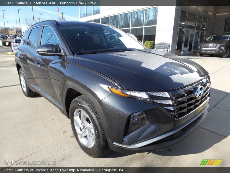 Portofino Gray / Gray 2023 Hyundai Tucson SEL AWD