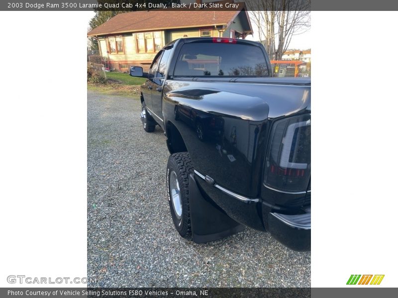 Black / Dark Slate Gray 2003 Dodge Ram 3500 Laramie Quad Cab 4x4 Dually