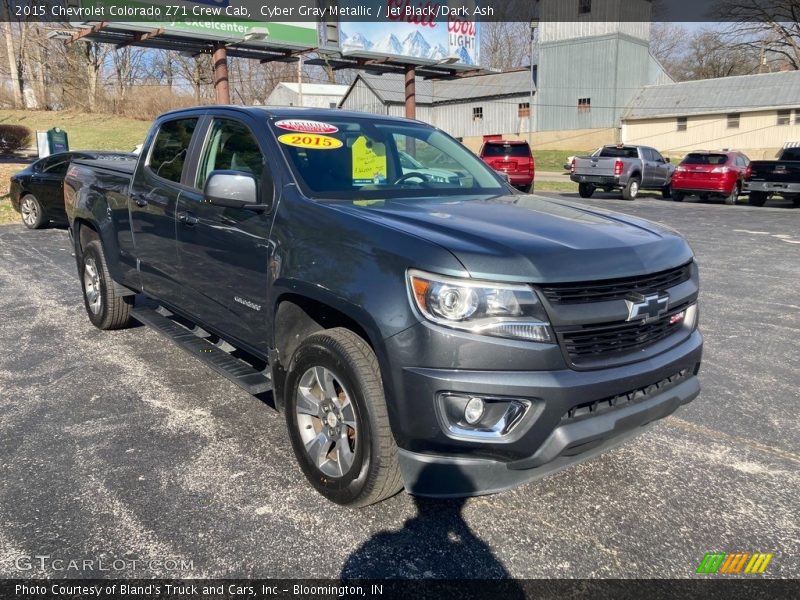 Cyber Gray Metallic / Jet Black/Dark Ash 2015 Chevrolet Colorado Z71 Crew Cab