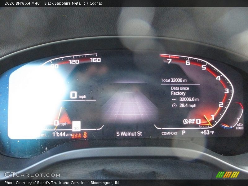Black Sapphire Metallic / Cognac 2020 BMW X4 M40i