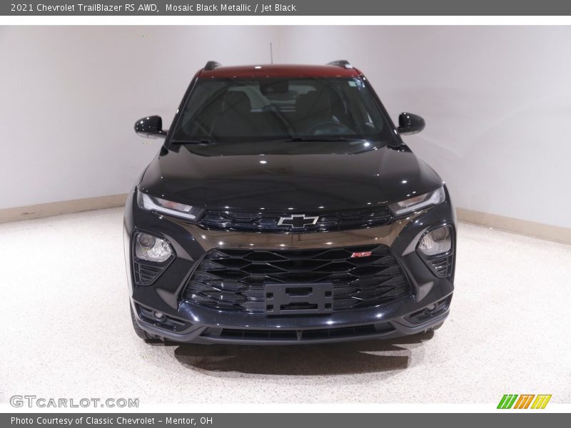 Mosaic Black Metallic / Jet Black 2021 Chevrolet TrailBlazer RS AWD
