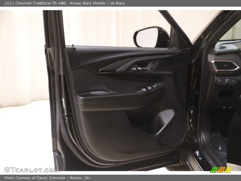 Mosaic Black Metallic / Jet Black 2021 Chevrolet TrailBlazer RS AWD