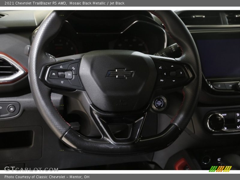 Mosaic Black Metallic / Jet Black 2021 Chevrolet TrailBlazer RS AWD