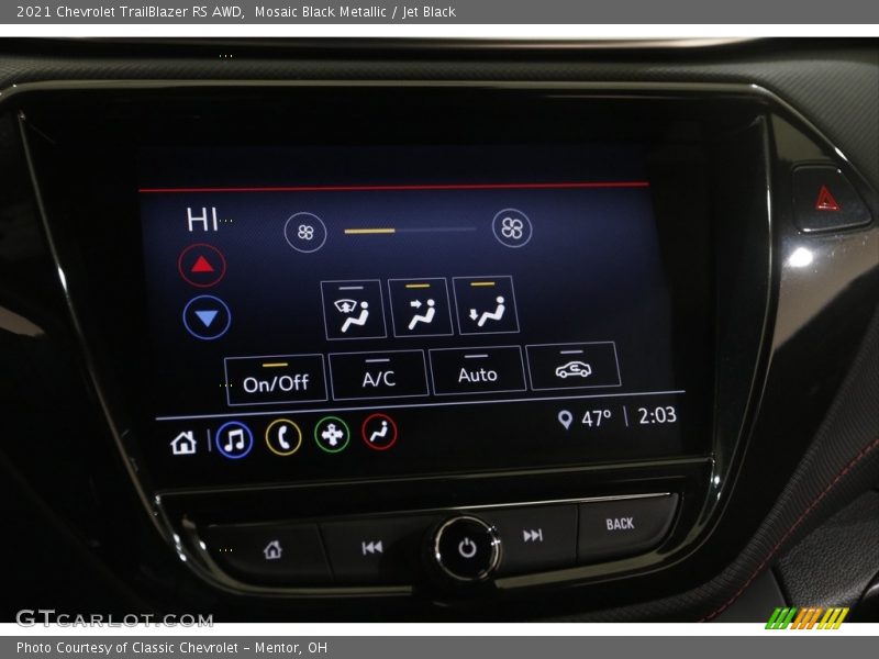 Mosaic Black Metallic / Jet Black 2021 Chevrolet TrailBlazer RS AWD