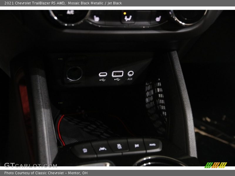Mosaic Black Metallic / Jet Black 2021 Chevrolet TrailBlazer RS AWD